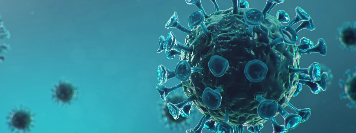 Computer generated image of the Novel Coronavirus (COVID-19) virus.